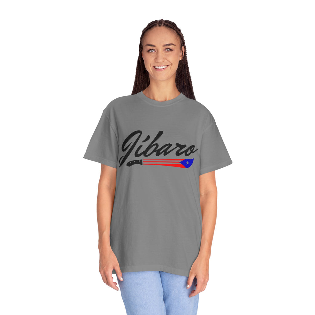 T-Shirt  "Jíbaro" Puerto Rican Heritage Tee (Back Machete  Sombrero de Paja Design) Puerto Rico’s Navidades