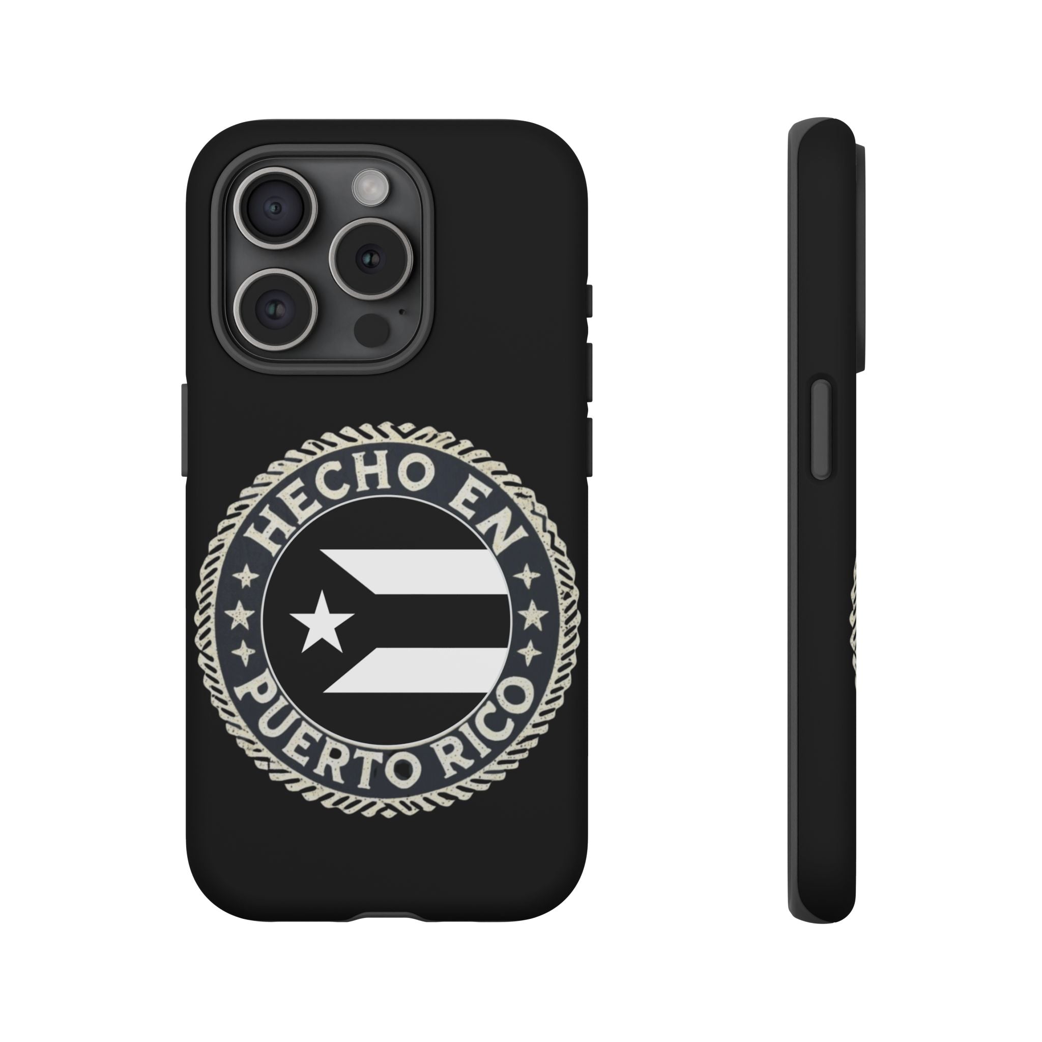 Hecho en Puerto Rico Phone Case  Puerto Rican Flag Emblem Tough Protective Cover