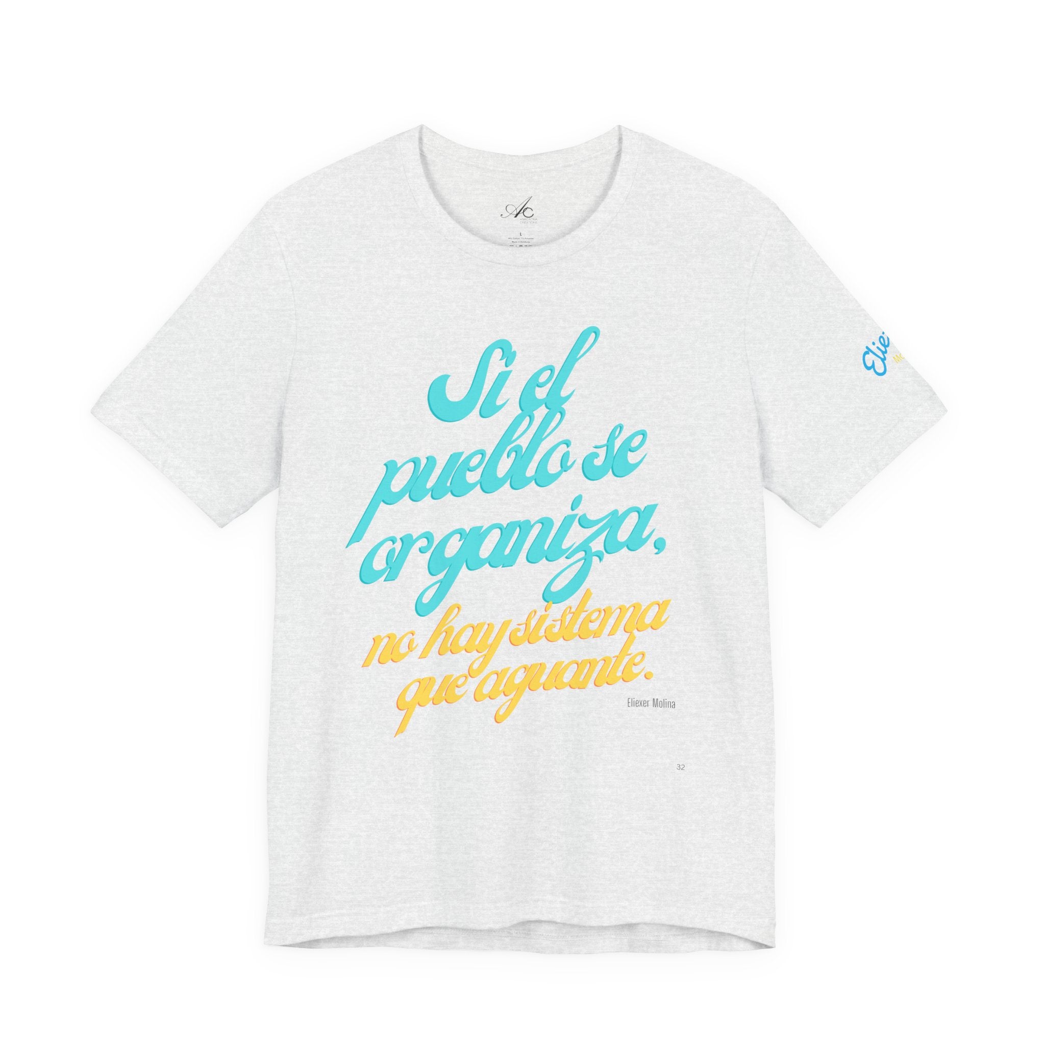 Spanish Script Tee  “Si el pueblo se organiza” Graphic T-Shirt