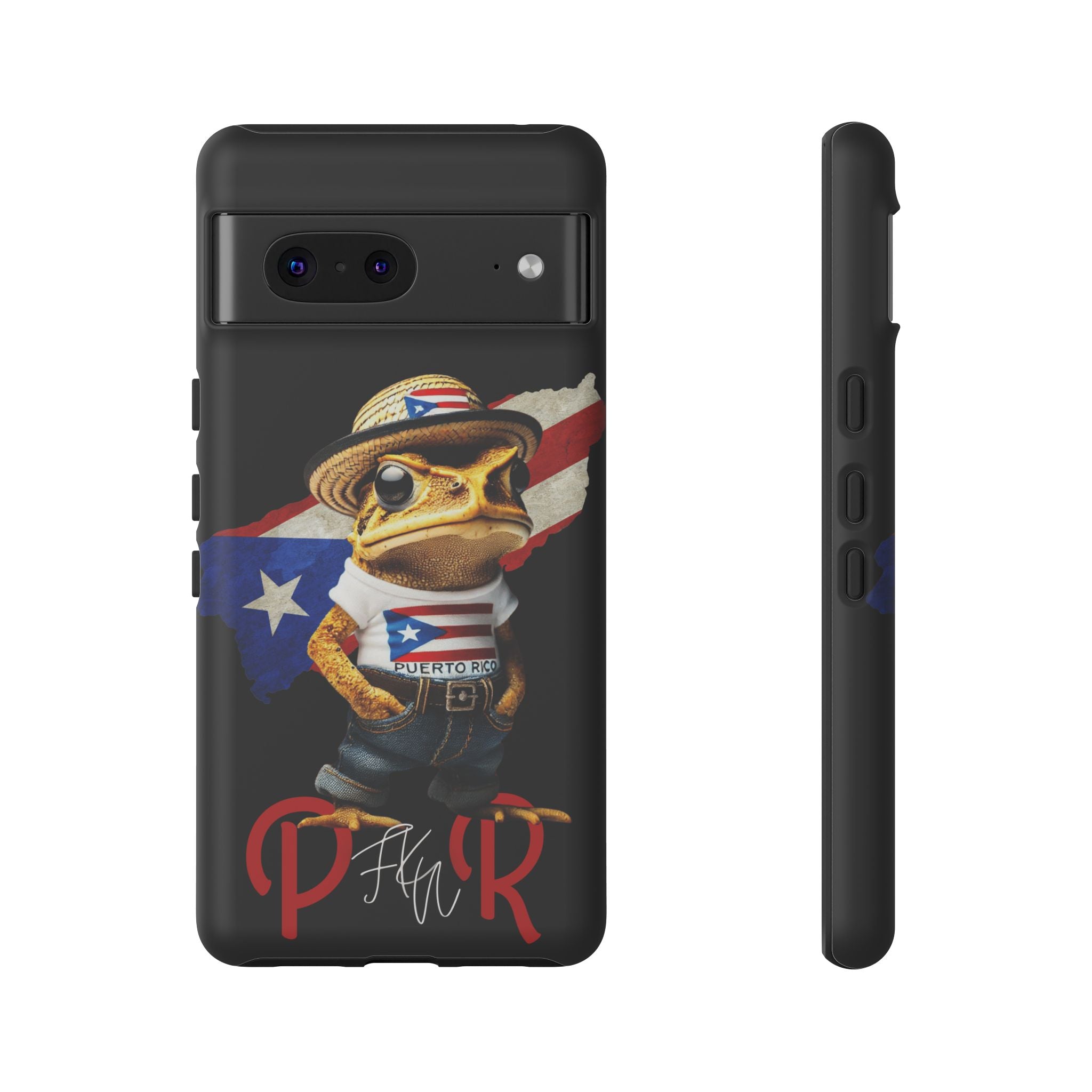 Puerto Rican Frog Tough Phone Case  Puerto Rico Flag Patriotic Protective Case