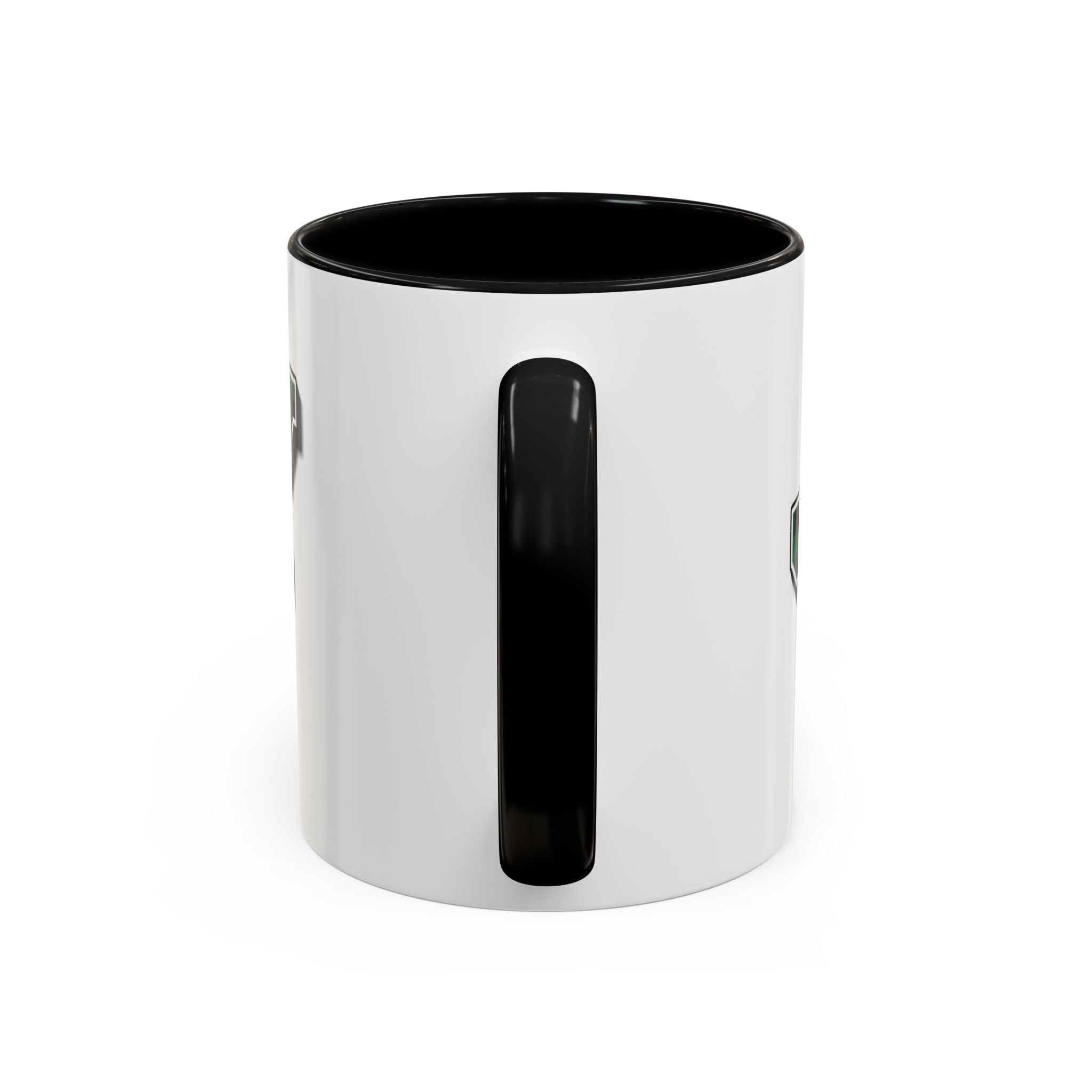 Holly Christmas Accent Coffee Mug — Green Plaid Holiday Gift (11/15oz)