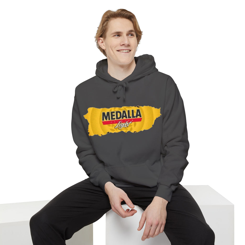 Medalla Light Logo Hoodie Vintage Beer Brand Pullover Puerto Rico Navidade