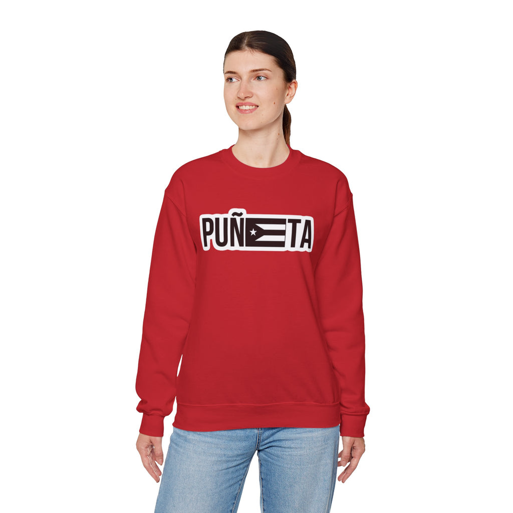 Puñeta Sweatshirt  Puerto Rican Flag Graphic Crewneck