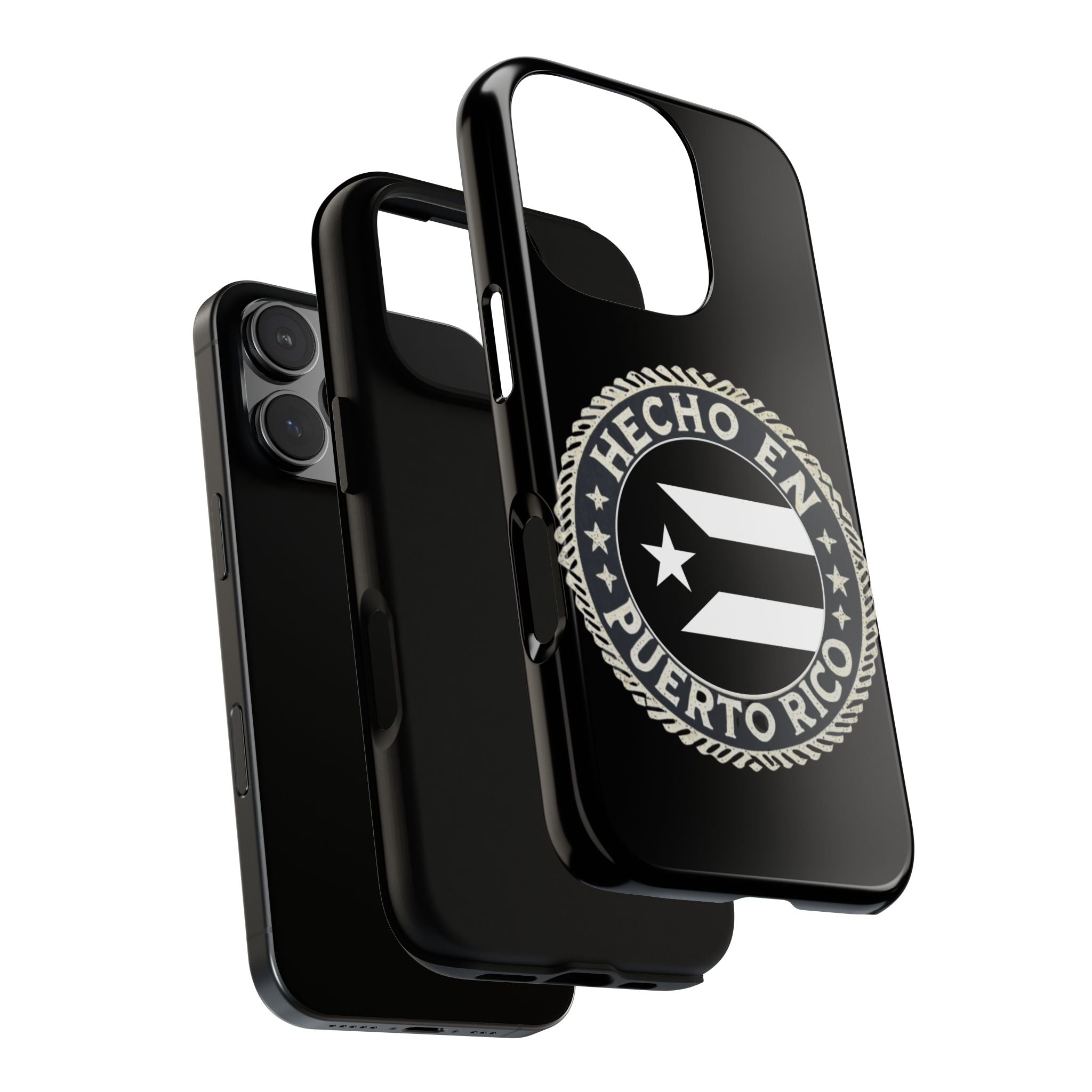 Hecho en Puerto Rico Phone Case  Puerto Rican Flag Emblem Tough Protective Cover