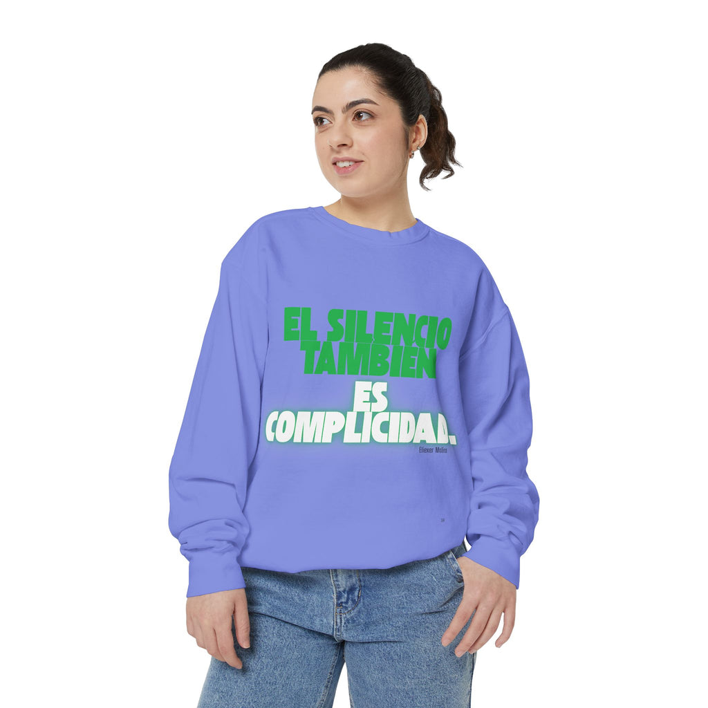Sweatshirt  "El silencio también es complicidad" Spanish Protest Crewneck