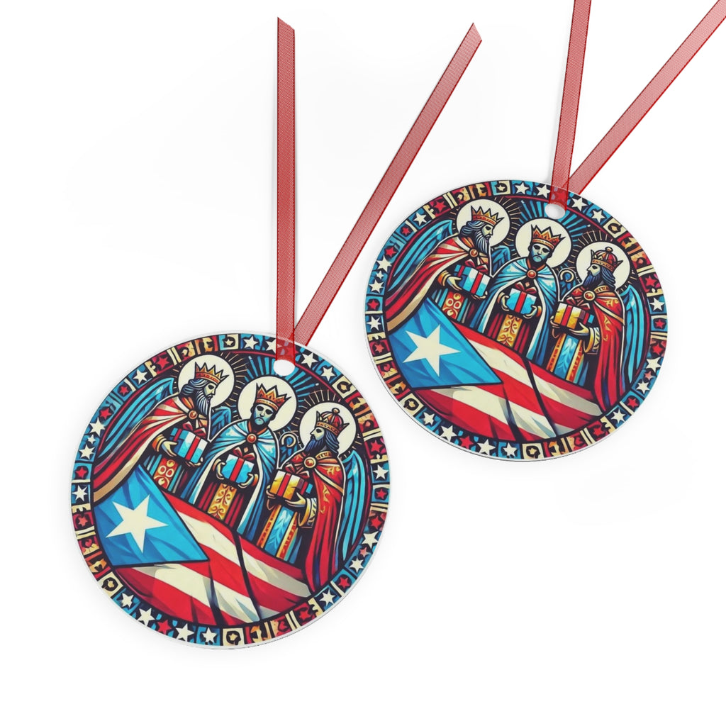 Puerto Rican Kings Metal Ornament - Holiday Decor