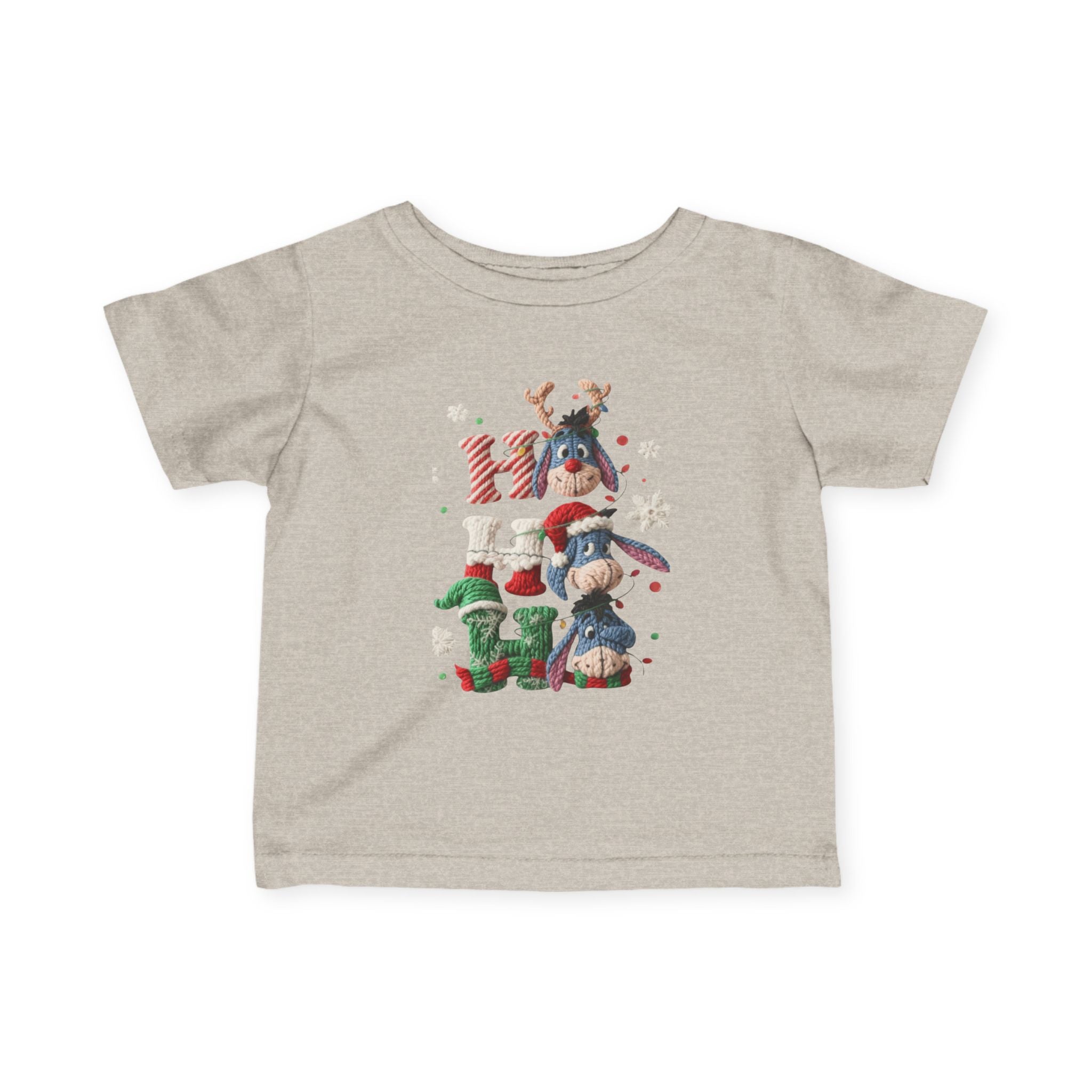 Infant Tee  Cute Holiday Penguins & Polar Bears Christmas Stack