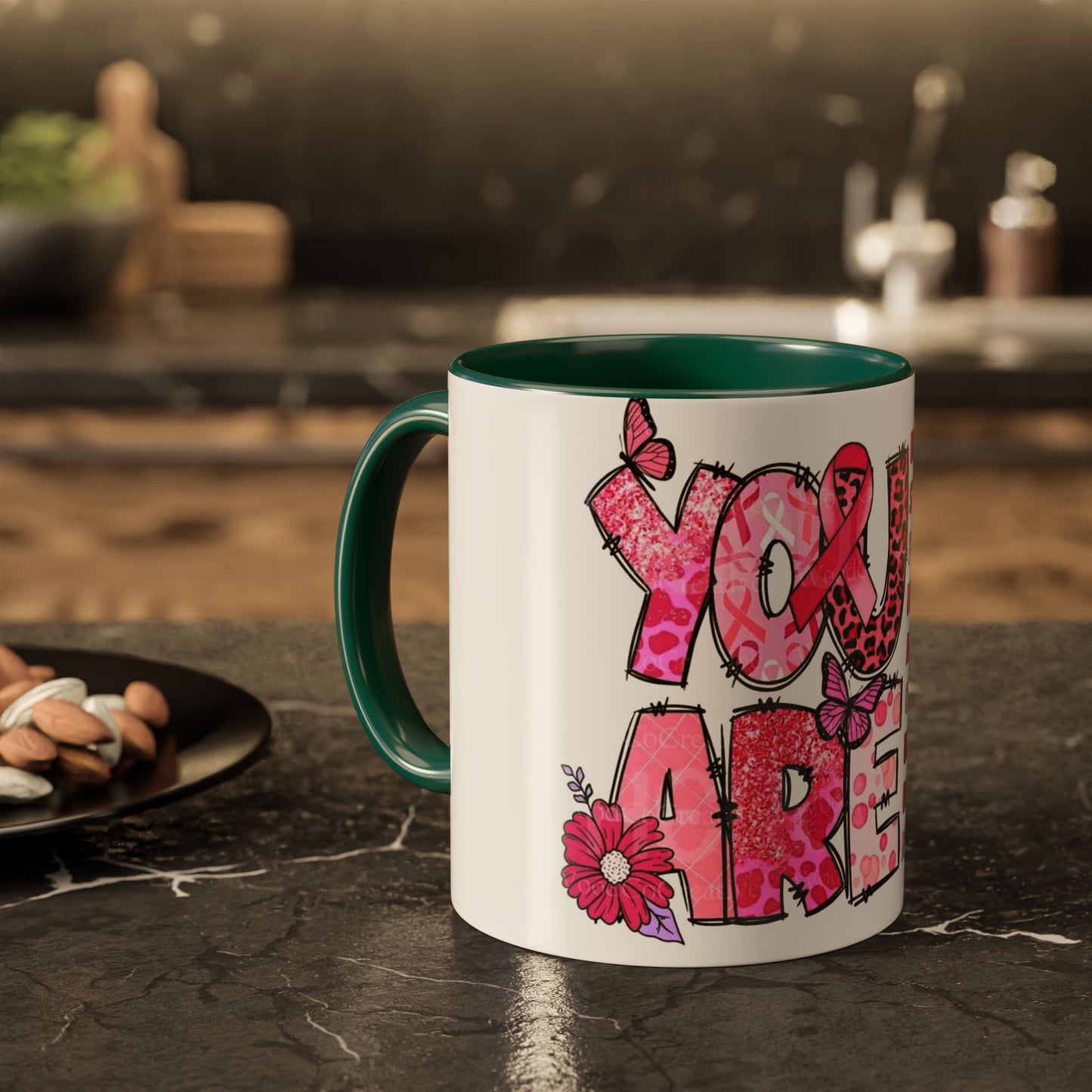 Cancer Hope Collection Empowering Inspirational Mug for Breast Cancer Awareness