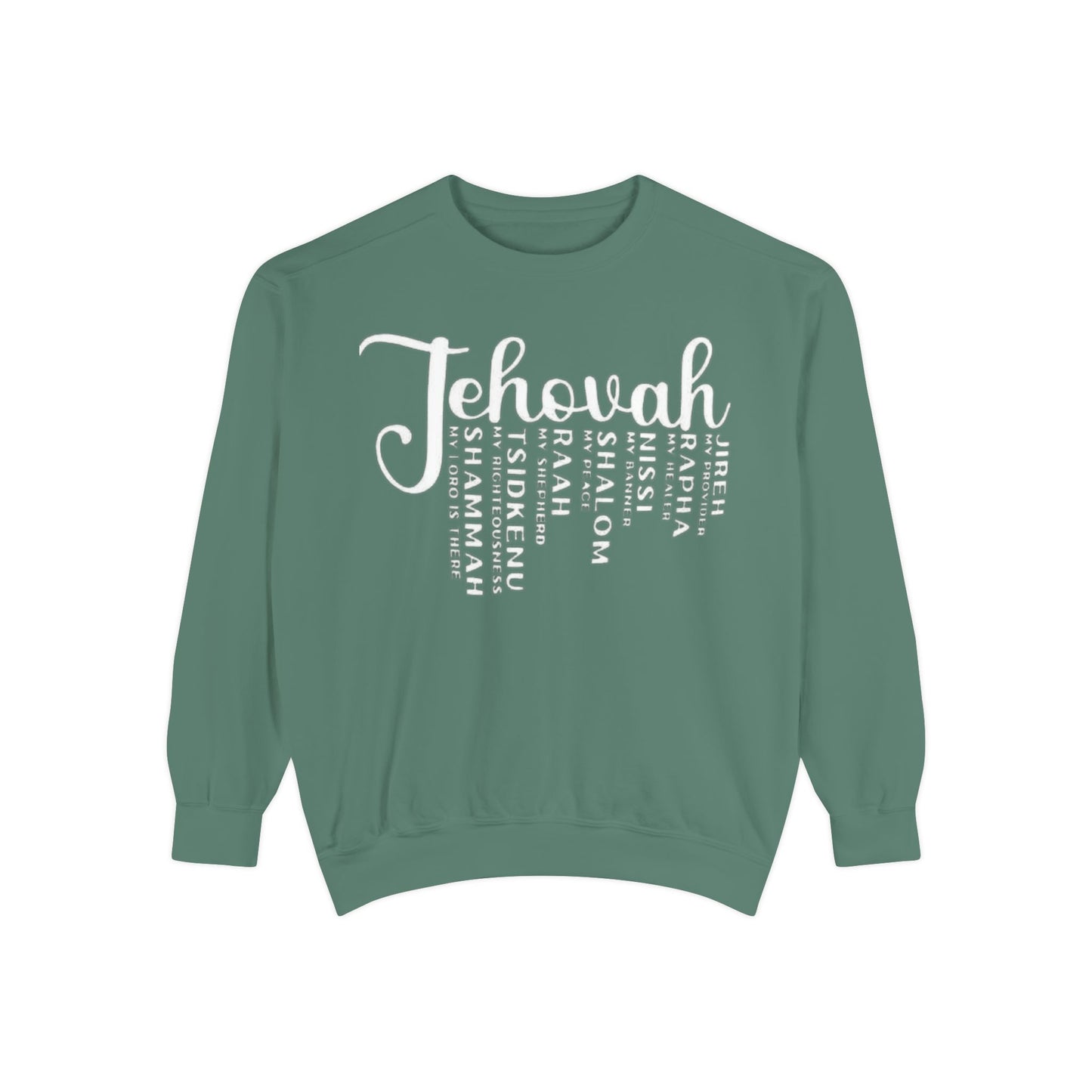 Jehovah Names Sweatshirt  Christian Faith Scriptural Names Pullover