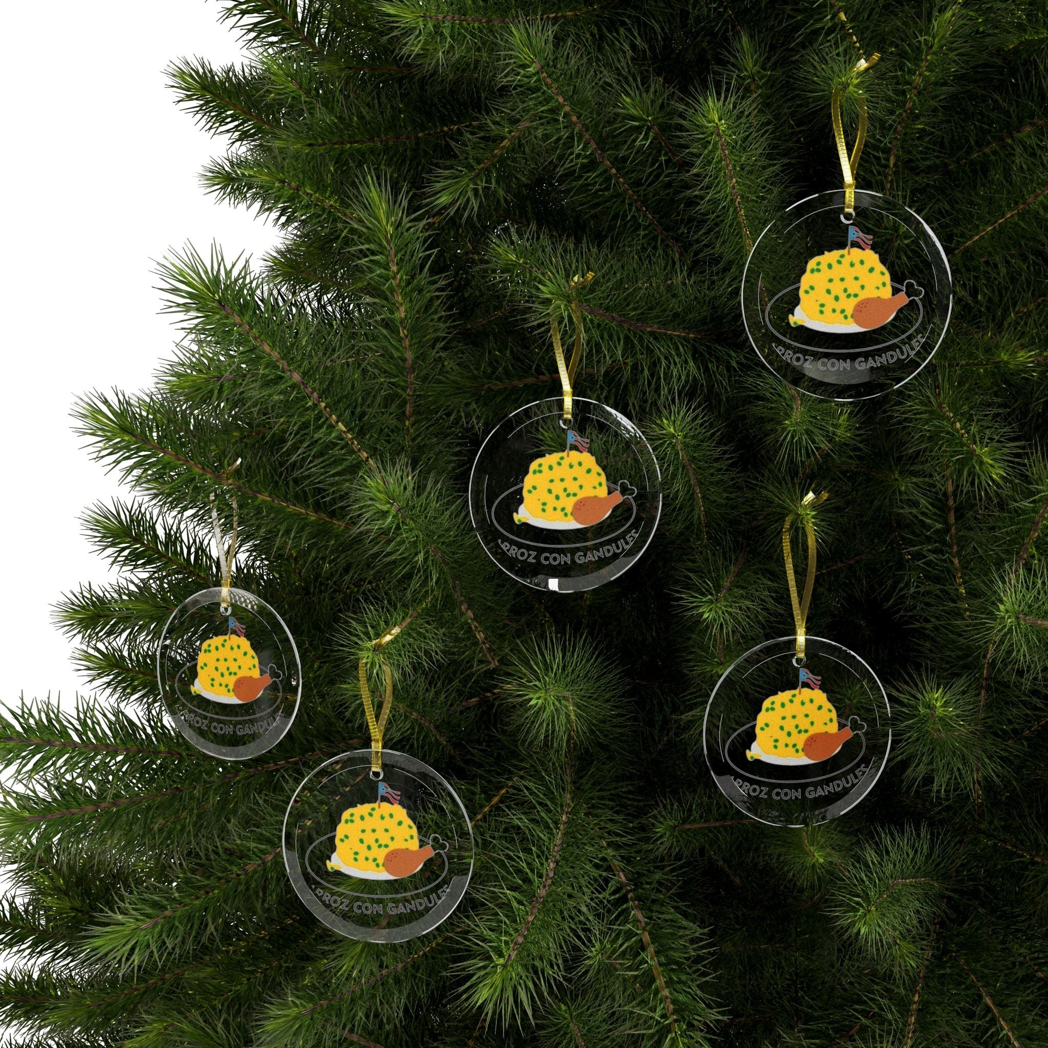 Puerto Rico Glass Ornaments Glass Ornaments Feliz Navidad Boricua Glass Ornament Christmas Keepsake