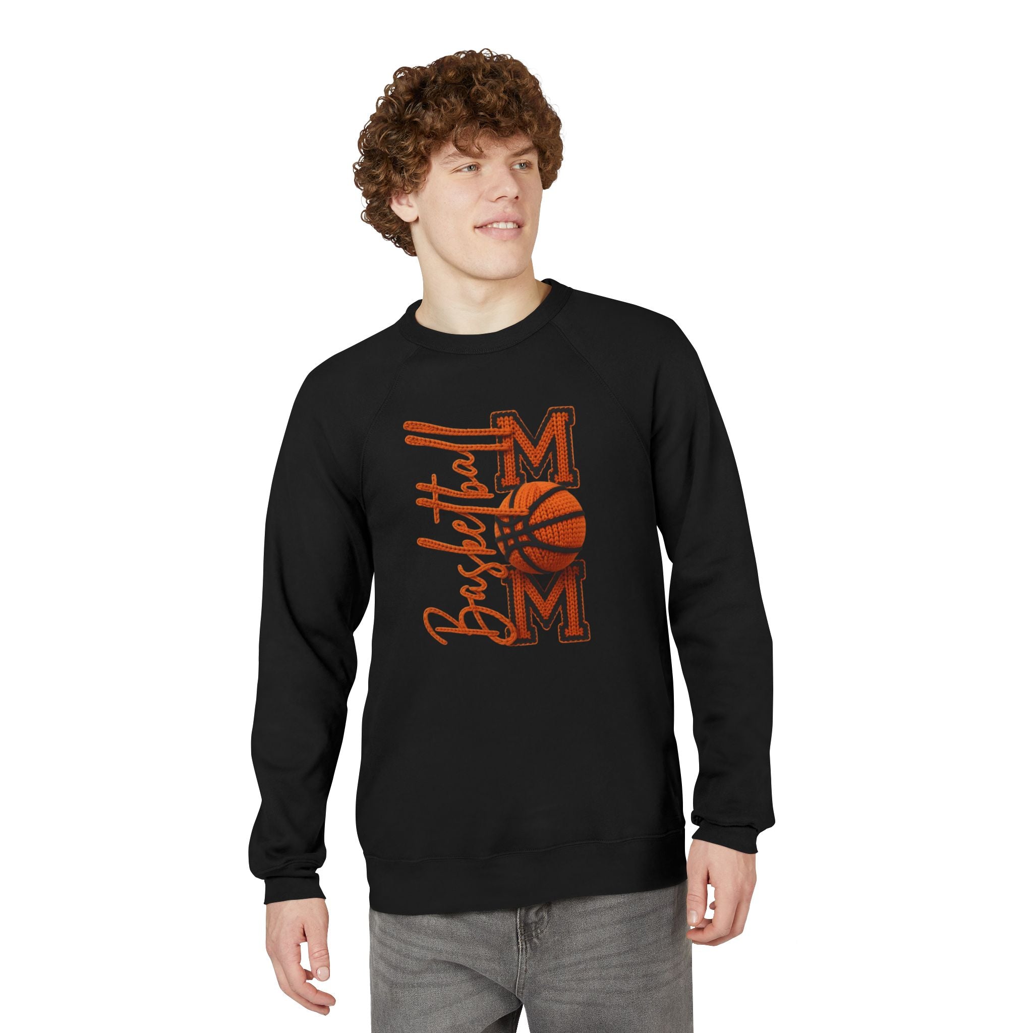 Basketball Mom Sweatshirt  Vintage Orange Hoop Mom Crewneck