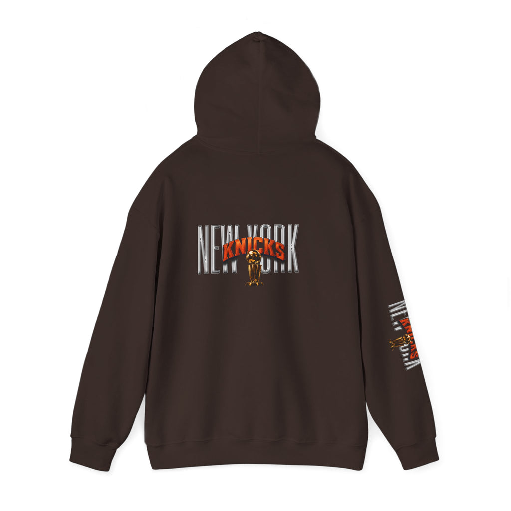 NY-K Retro Player Collage Hoodie — Basketball Fan Sweatshirt