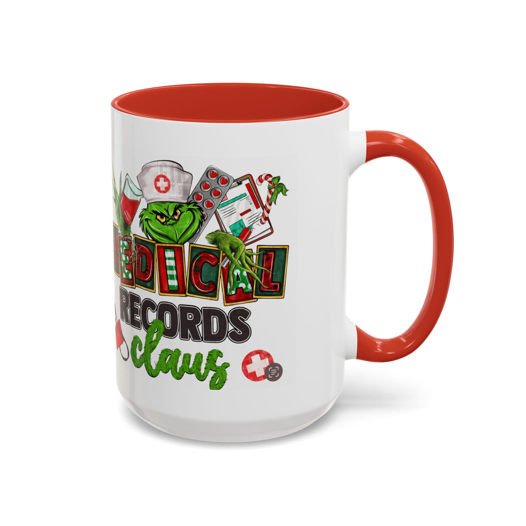 Medical Records Claus Coffee Mug — Funny Holiday Nurse & Medical Staff Gift (11/15oz) Medical Christmas Mug,
