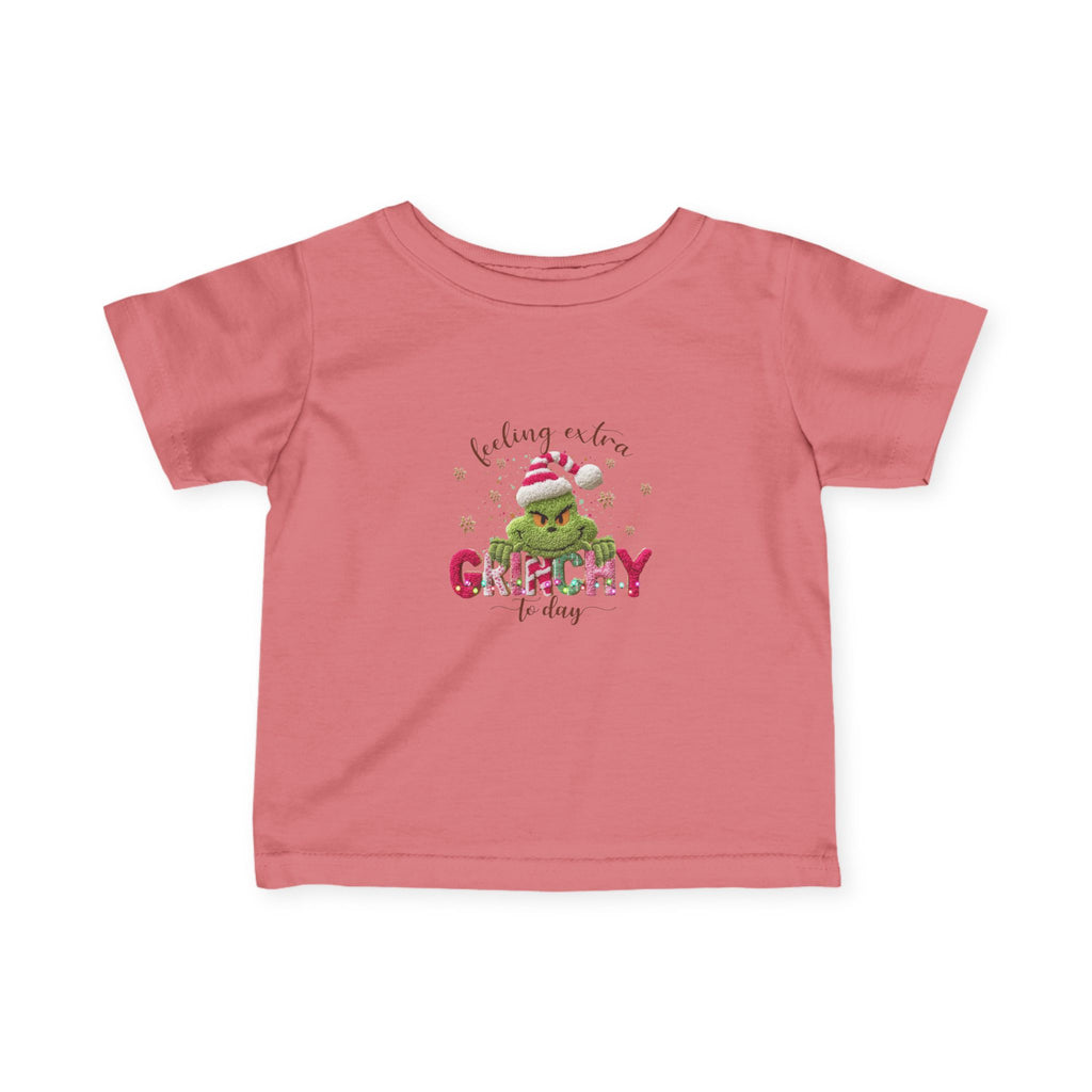 Infant Tee - "Feeling a Little Grinchy Today" Cute Baby Christmas Shirt