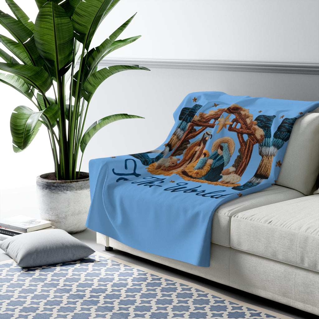 Magical Christmas Cartoon Blanket Joy to the World Christmas Throw