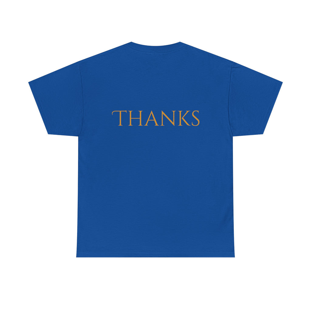 Give Thanks Tee Thanksgiving Graphic T-Shirt with Rustic Bow Design
