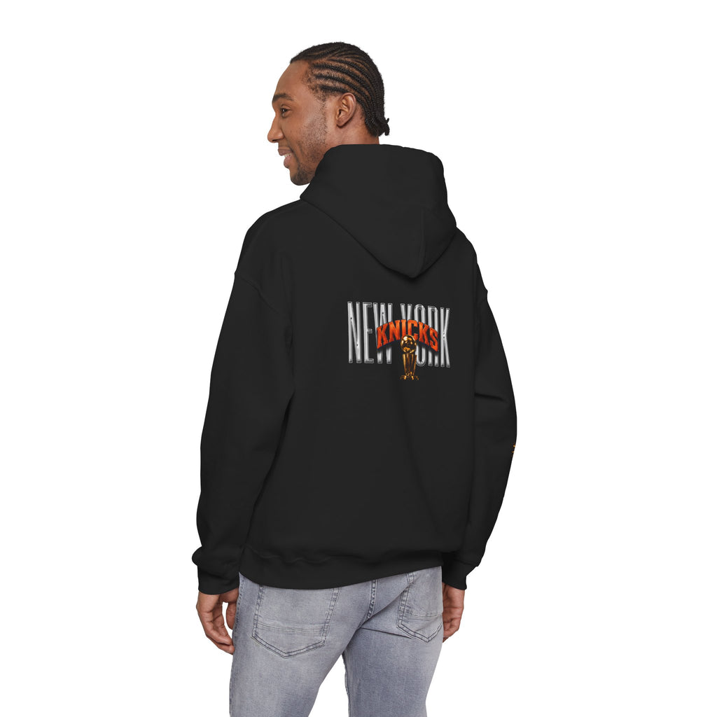 NY-K Retro Player Collage Hoodie — Basketball Fan Sweatshirt