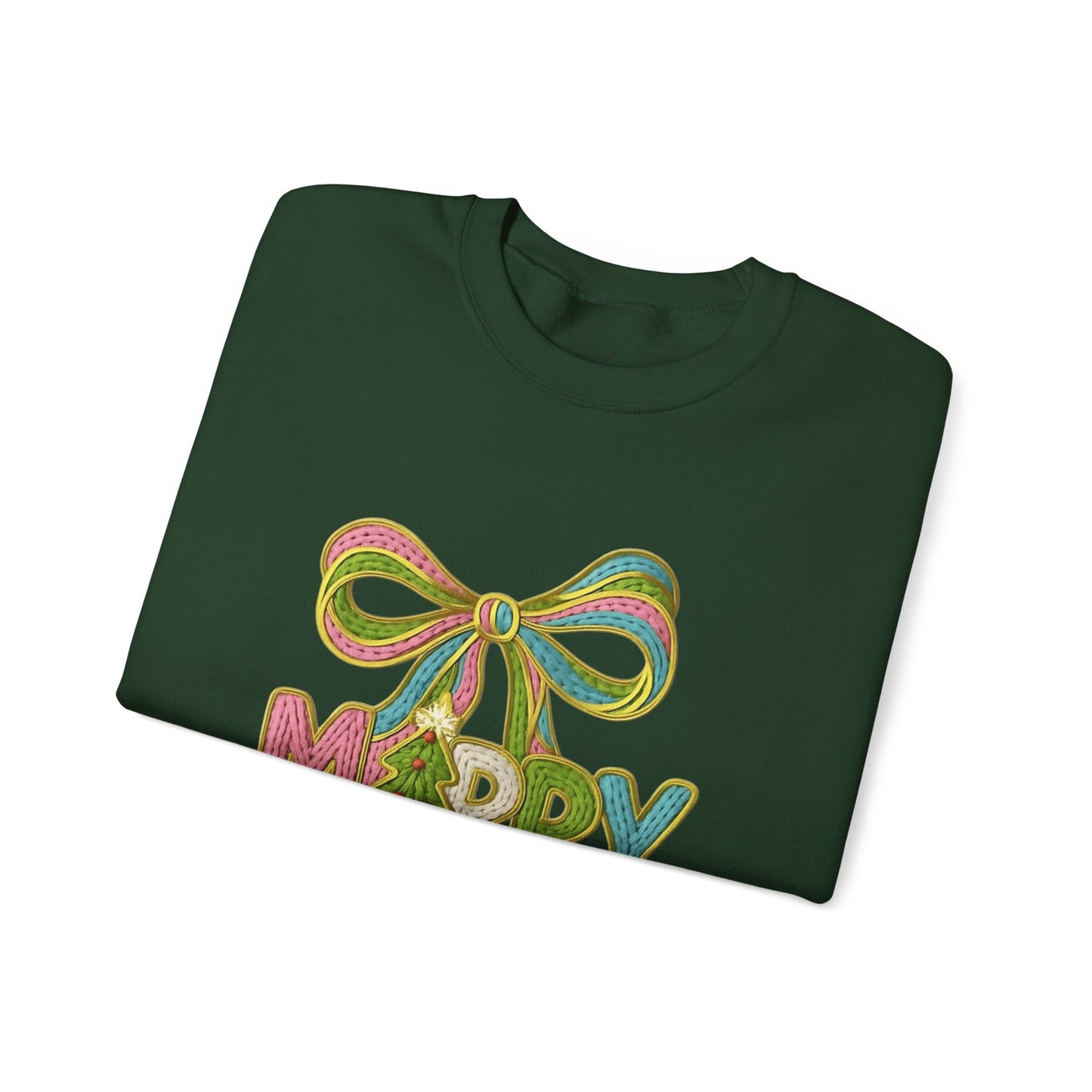 Festive Holiday Designs and Quotes Candy Christmas Tree Sweatshirt — Holiday Candyland Crewneck