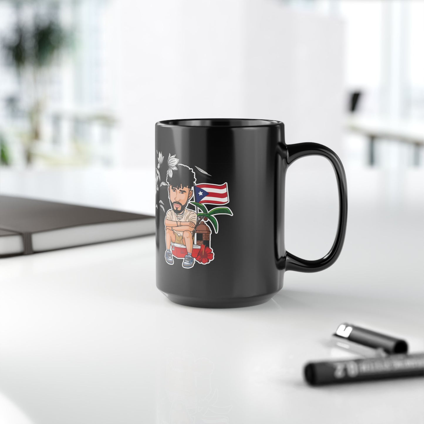 Patriotic Puerto Rican Mug,Gift for Dad, Unique Father's Day Present, Tea Lover's Drinkware