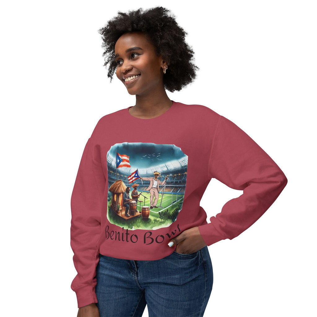 Benito Bowl Sweatshirt  Puerto Rican Tailgate SuperBowl Crewneck
