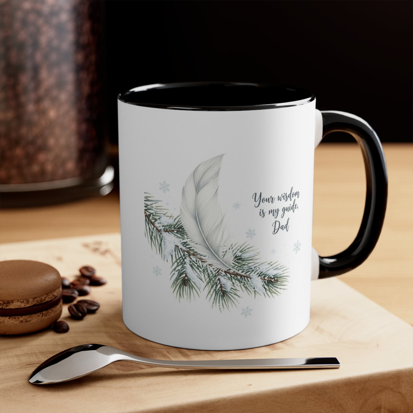 Holiday Mugs Christmas Gift Ideas Hot Cocoa & Coffee Cup Designs Inspirational Father's Day Mug with Feather Design
