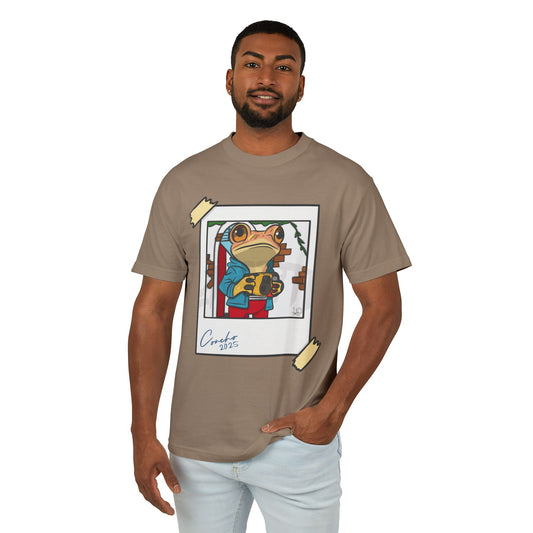Patriotic Puerto Rican Shirt Playful Frog Graphic Tee, Fun Casual Wear, Gift for Animal Lovers,