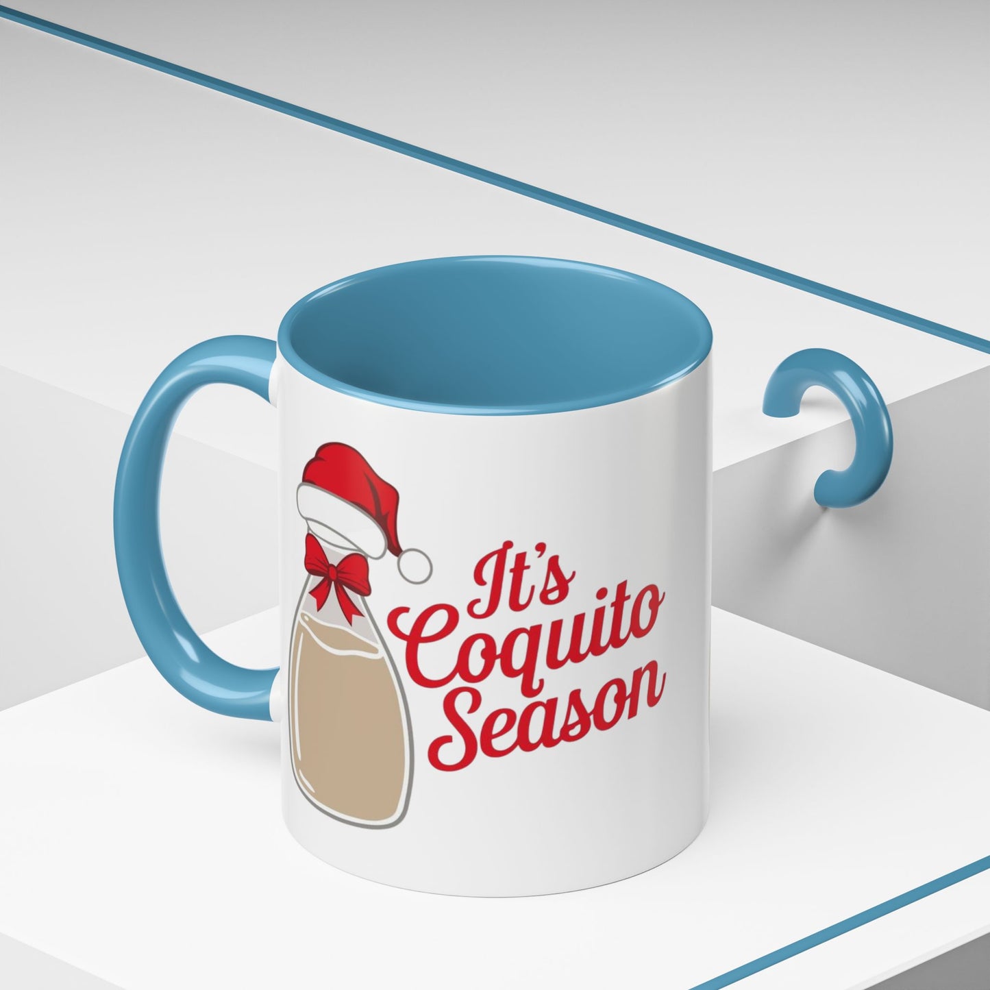 Herencia de Puerto Rico Mug Coquito Season Accent Mug Festive Holiday Coffee Cup