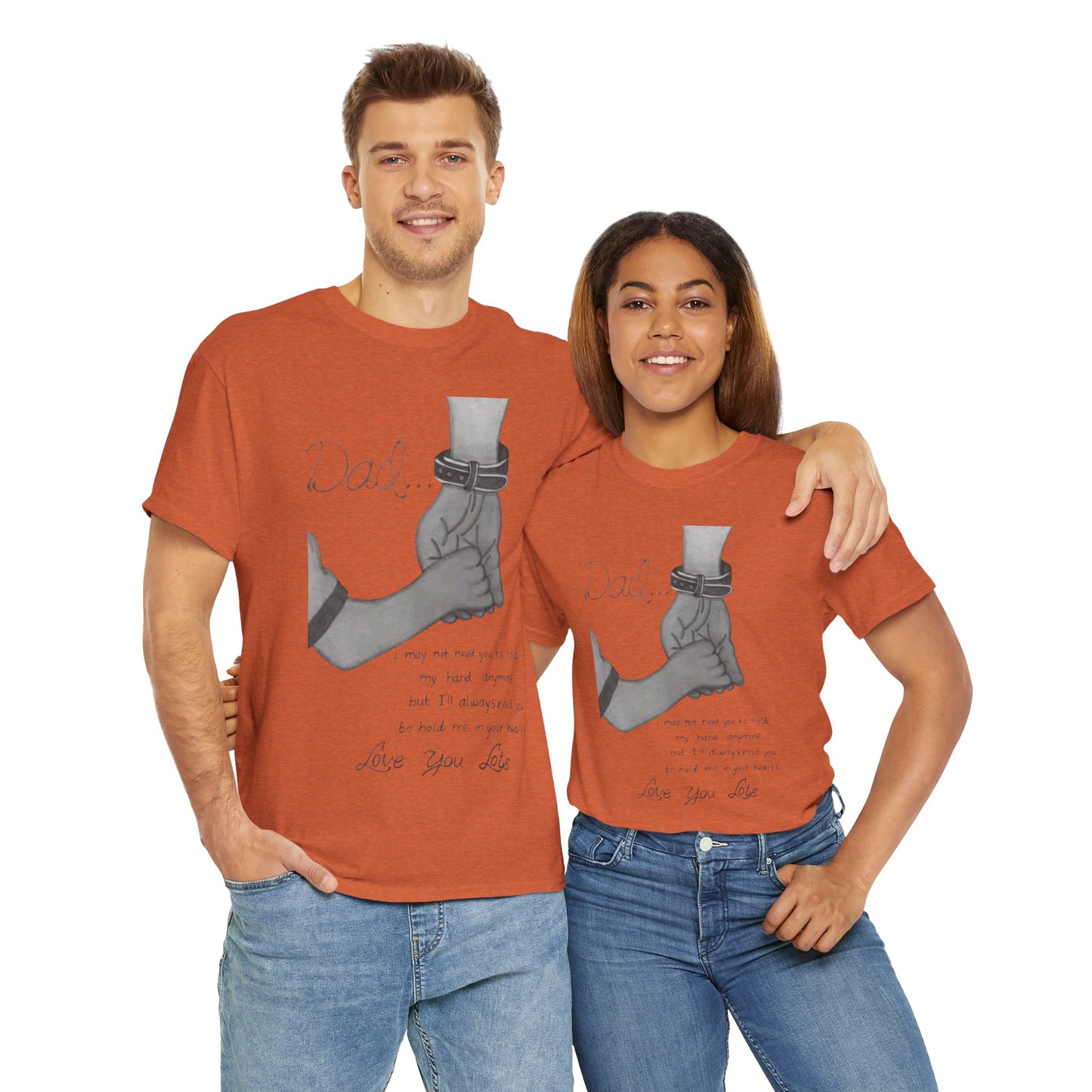 Heartfelt Dad Tee, Perfect Gift for Father's Day, Casual Wear, Family Bonding, Unisex Cotton Shirt, Thoughtful Keepsake