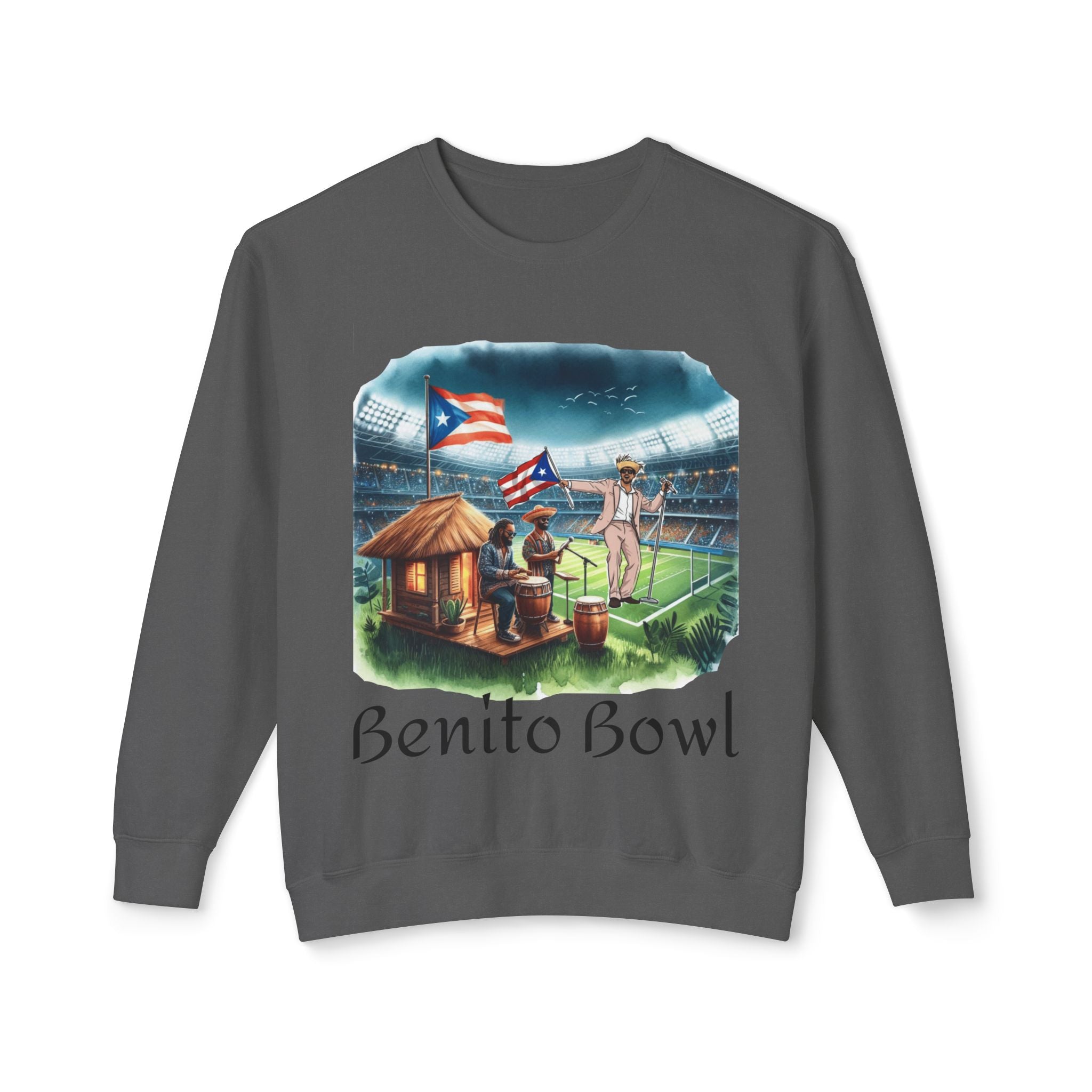 Benito Bowl Sweatshirt  Puerto Rican Tailgate SuperBowl Crewneck