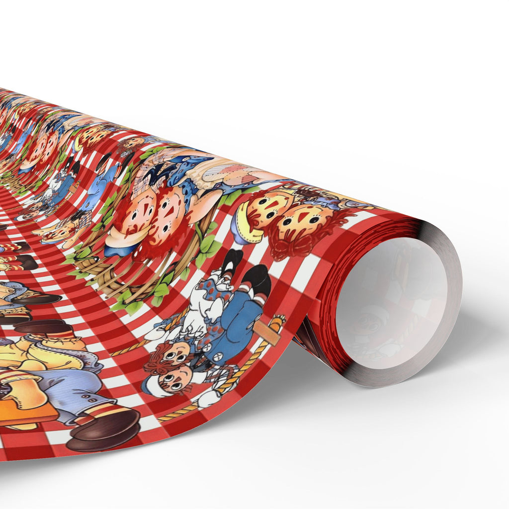 Wrapping Paper Roll — Colorful Picnic Cartoon Pattern (Holiday & Birthday Gift Wrap)