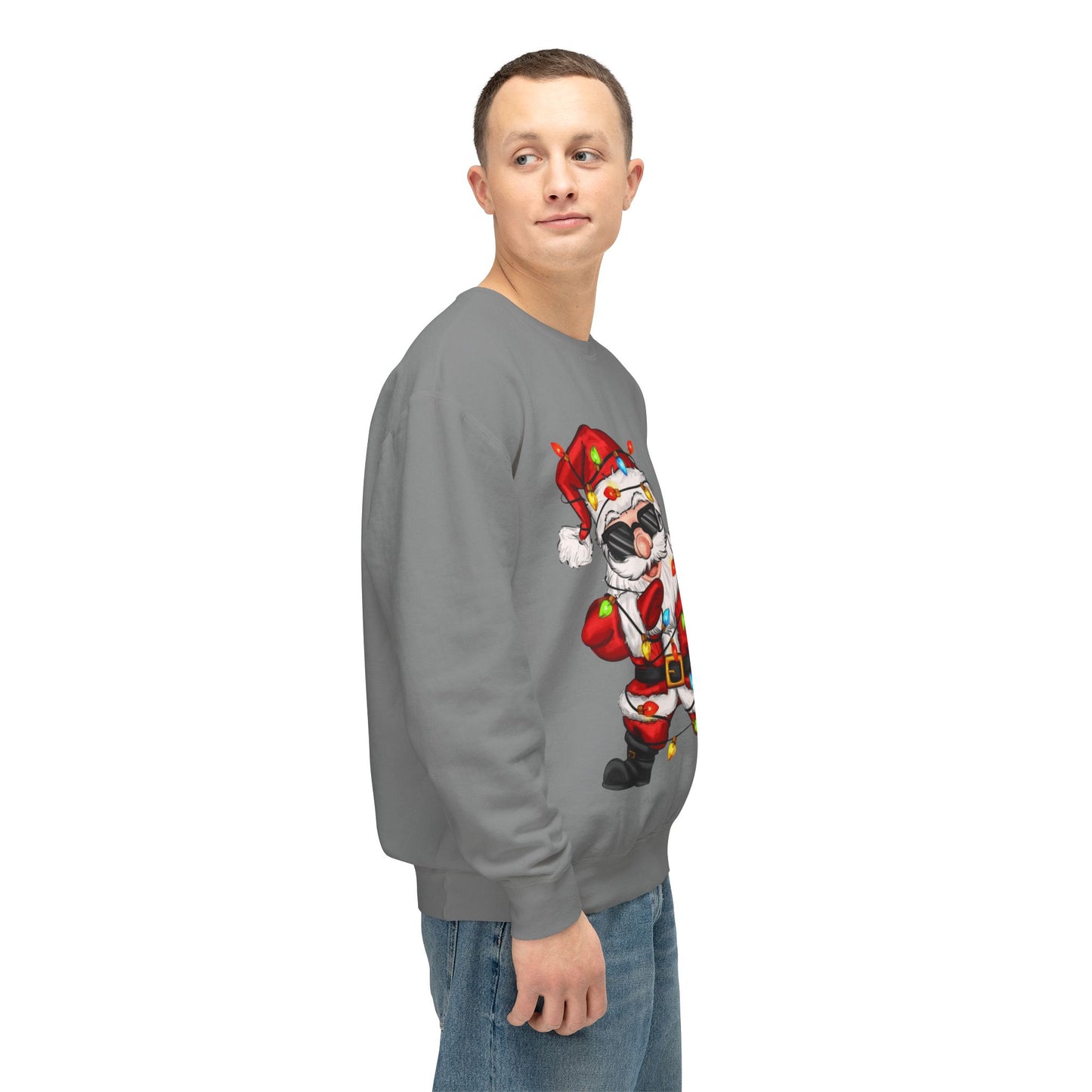 Funny Christmas tee Dabbing Santa Crewneck Sweatshirt  Funny Christmas Holiday Pullover