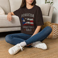 Boricua Basketball Dad T-Shirt — Puerto Rican Flag Pride Tee