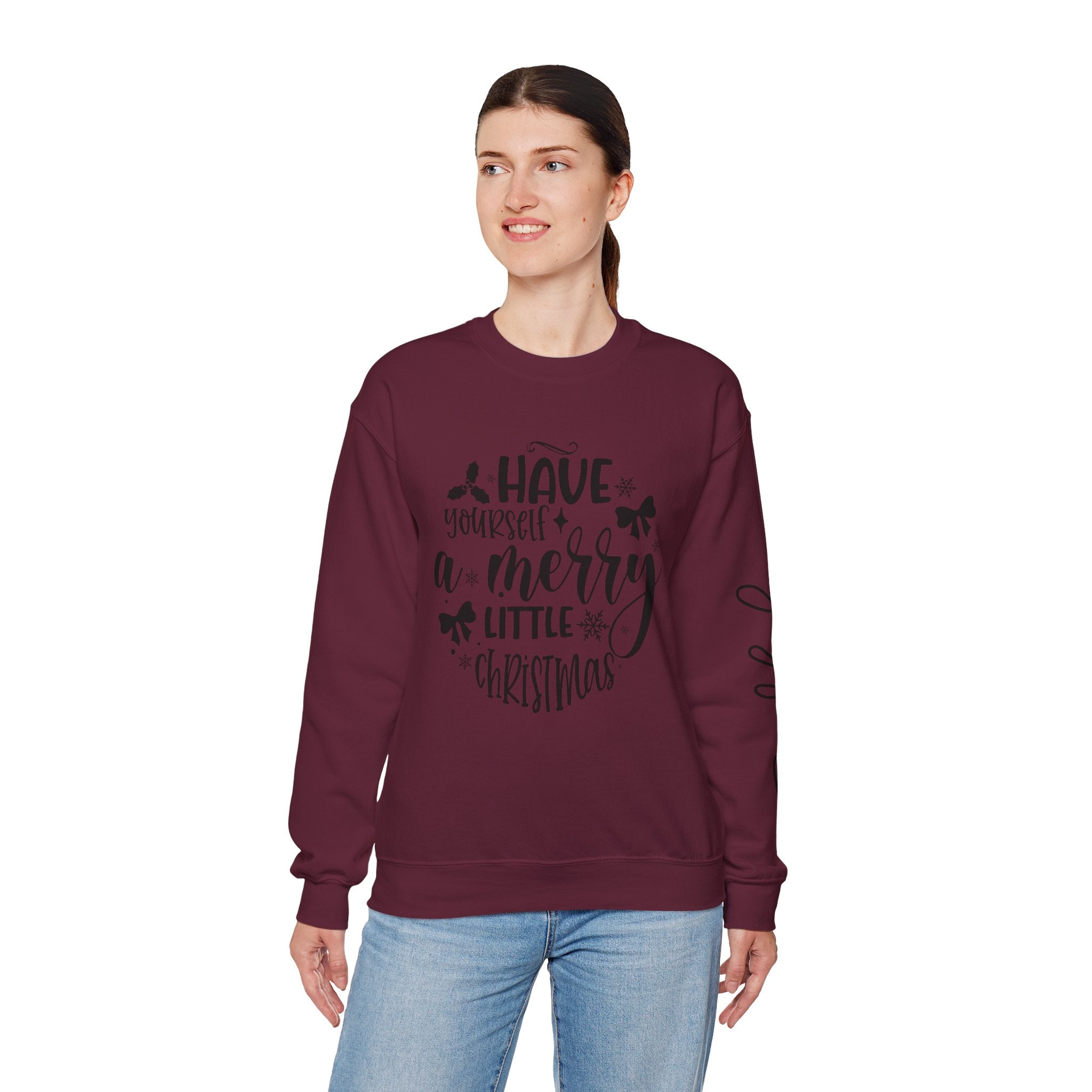 Xmas Shirts & Sweaters | Funny, Cute & Classic Christmas Designs Merry Christmas Crewneck Sweatshirt - Cozy Unisex Holiday Apparel