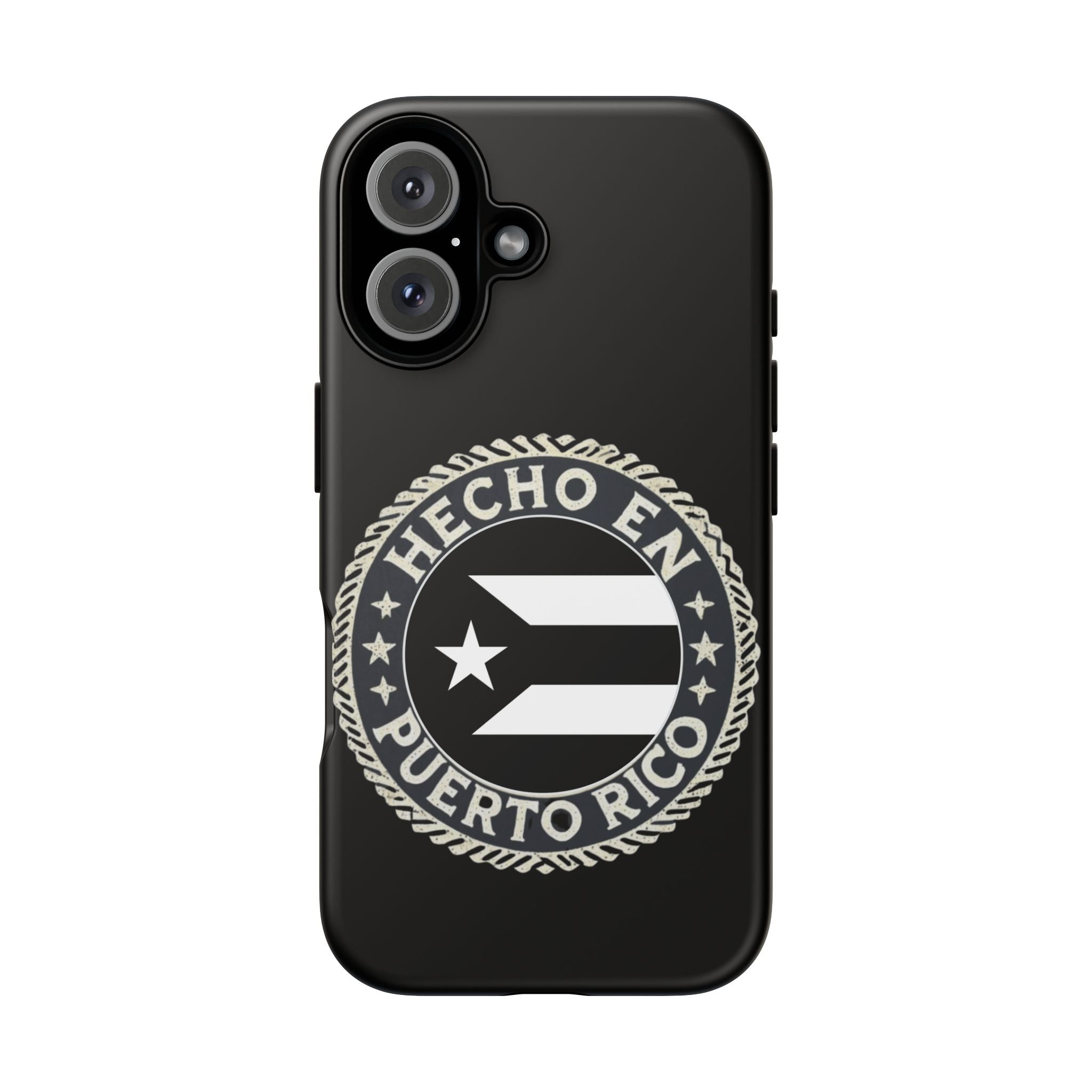 Hecho en Puerto Rico Phone Case  Puerto Rican Flag Emblem Tough Protective Cover