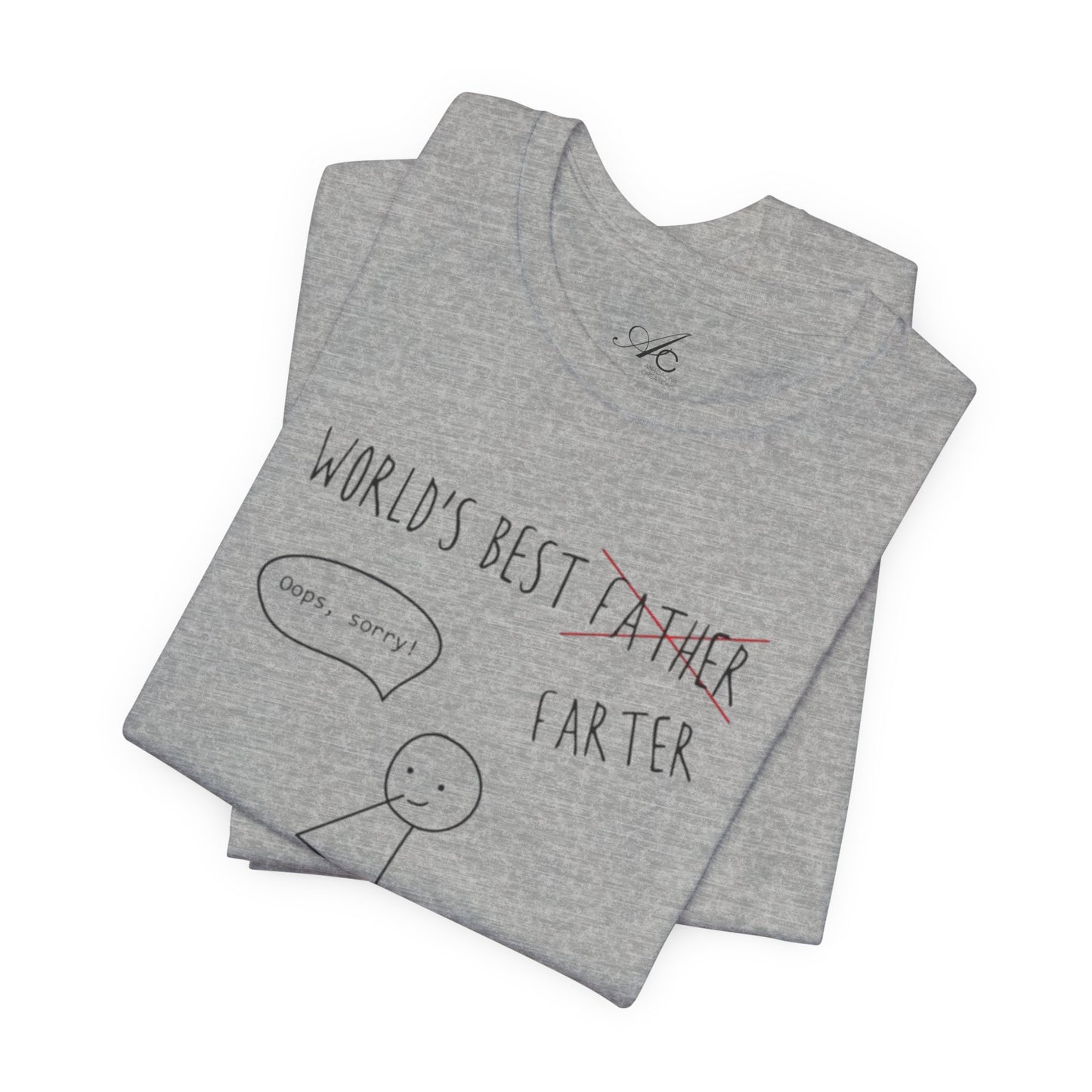 Funny Unisex T-Shirt for Dad, World's Best Farter Tee, Best Dad Ever Shirt, Gift for Father's Day, Dad Humor Apparel
