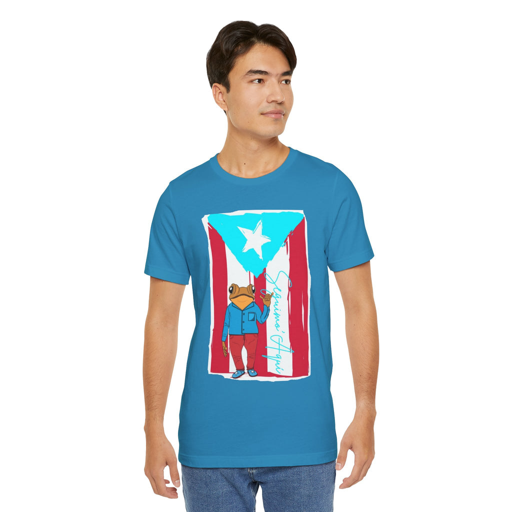Puerto Rican Coqui Flag T‑Shirt  Boricua Pride Tee