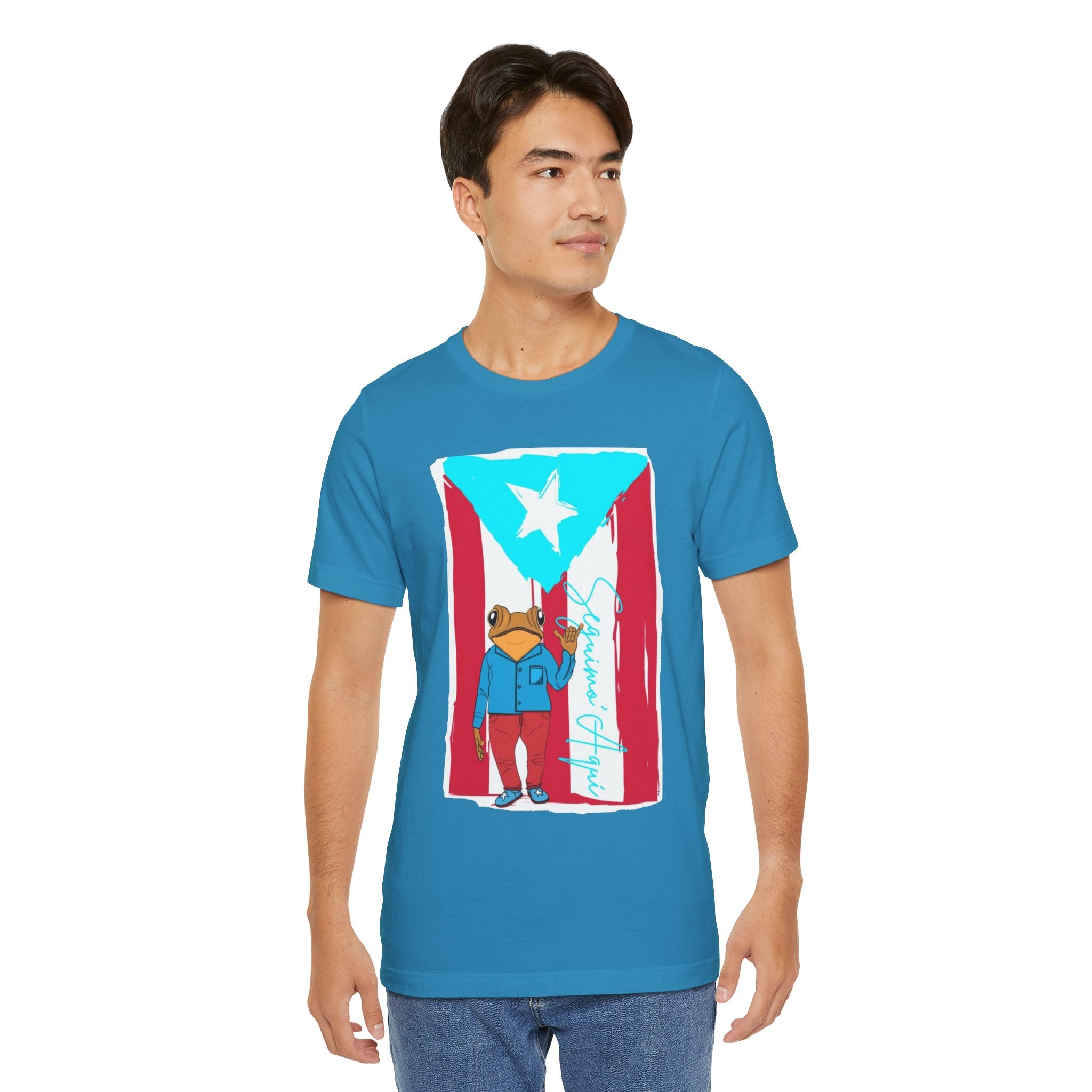 Puerto Rican Coqui Flag T‑Shirt  Boricua Pride Tee