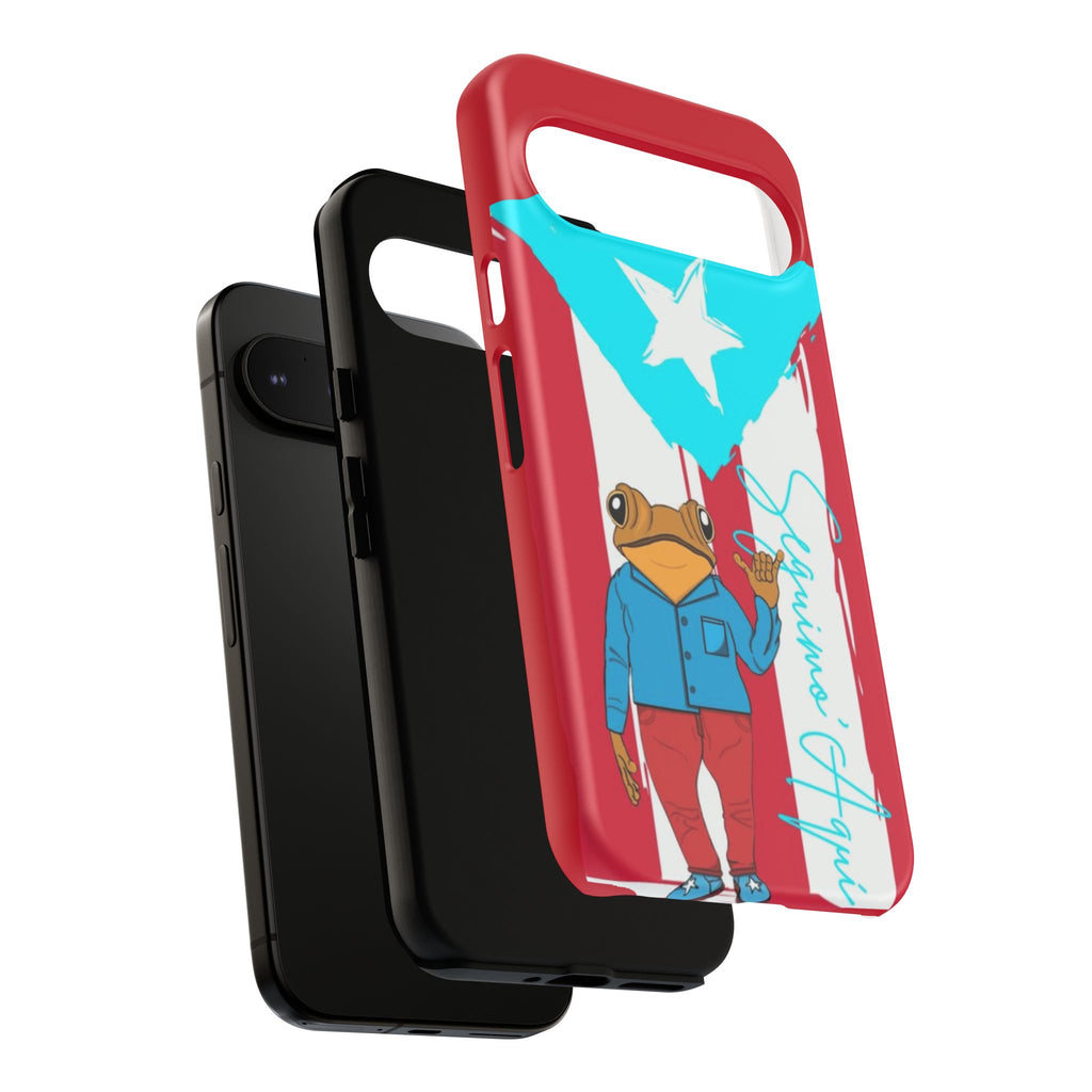 Puerto Rican Flag Frog Design ("Señorita Hops")Phone Case Isla del Encanto Phone Case – Puerto Rican Style
