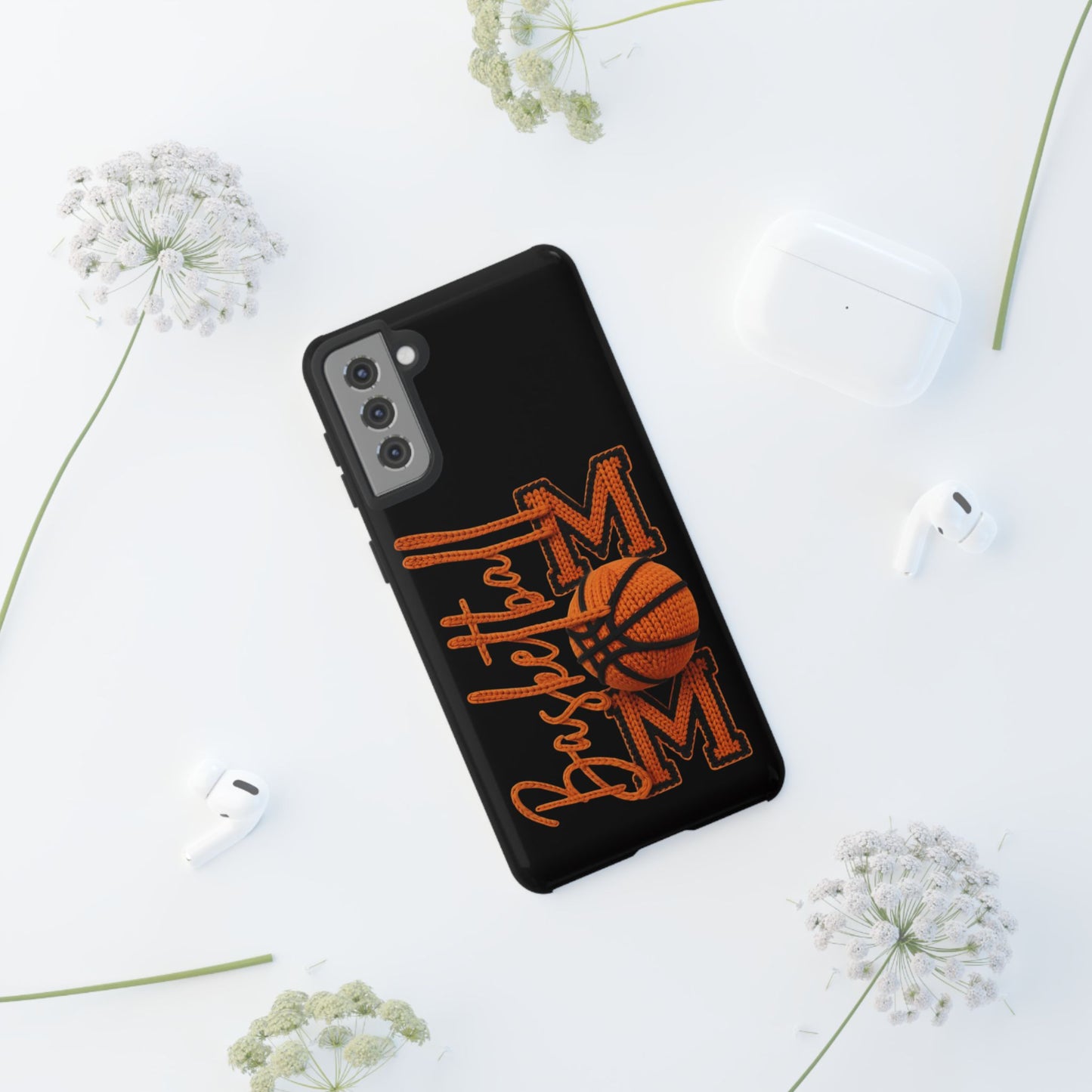 Basketball Mom Phone Case  'Basketball MOM' Protective Hard Cover