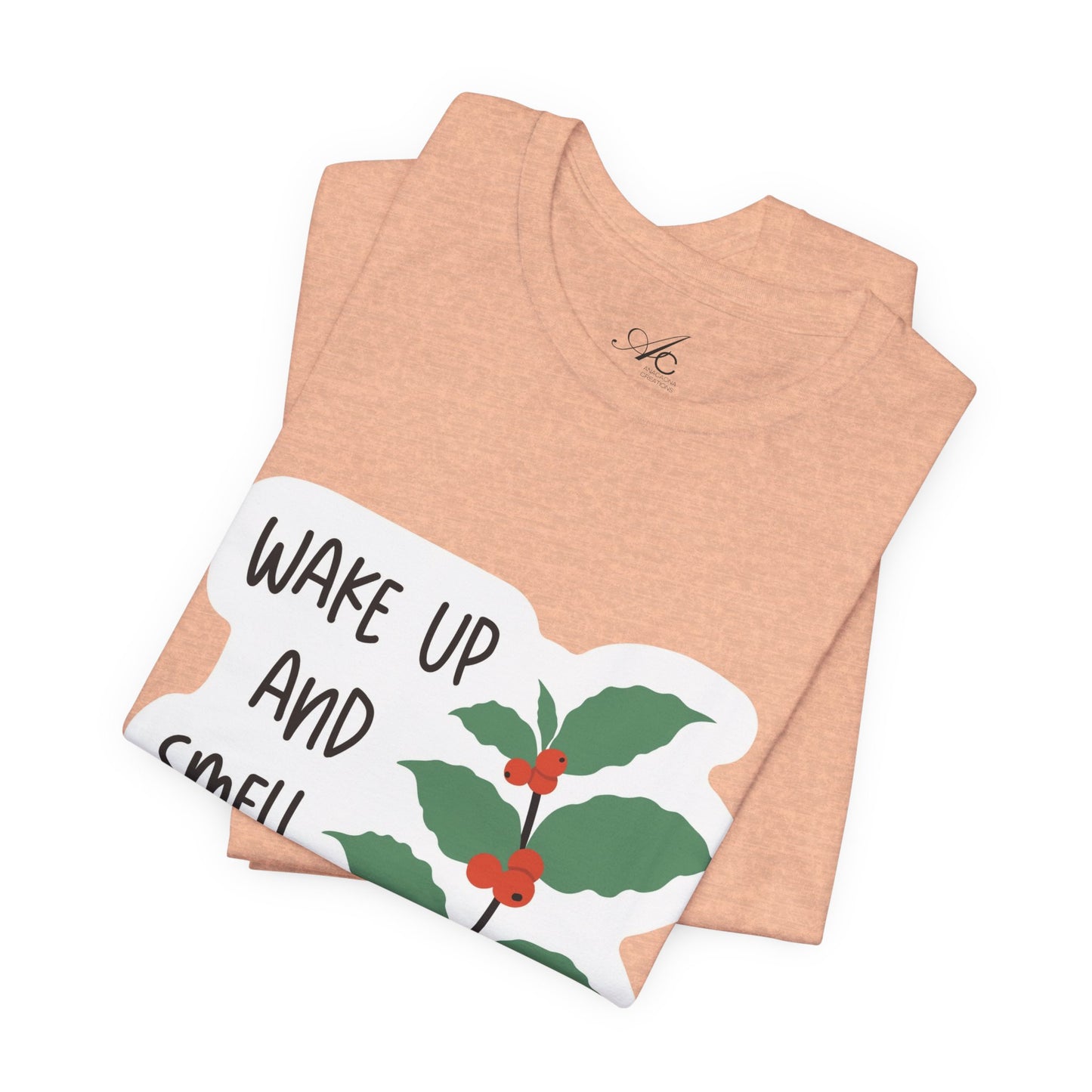 Wake Up and Smell the Coffee Tee  Coffee Plant Graphic T-Shirt