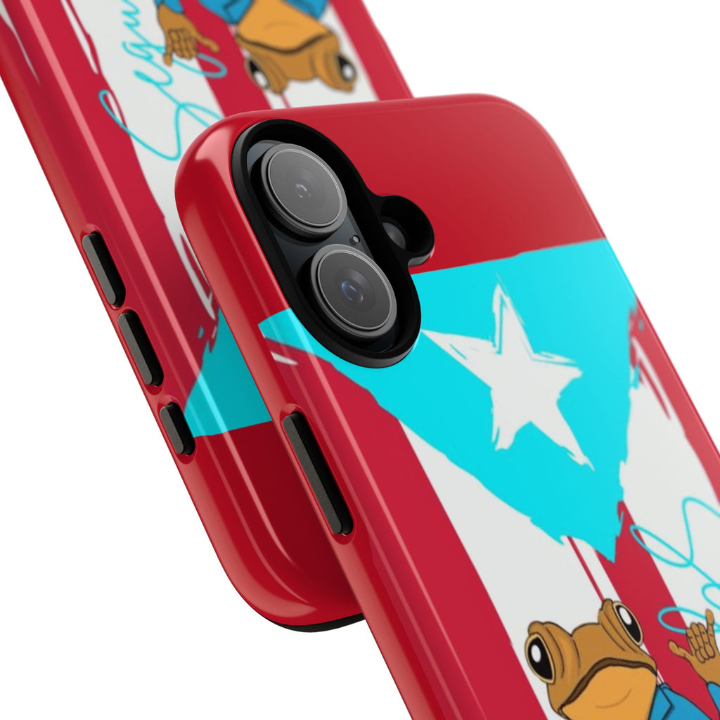 Puerto Rican Flag Frog Design ("Señorita Hops")Phone Case Isla del Encanto Phone Case – Puerto Rican Style