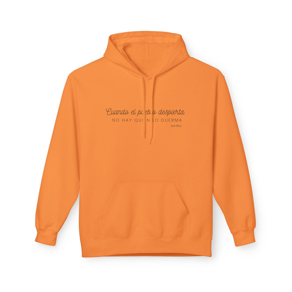 White Hoodie - "Caminas a pa'la desporta" Minimal Script Pullover