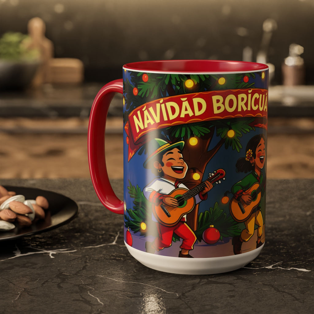 Navidad Boricua Mug Vibrant Puerto Rican Celebration Mug
