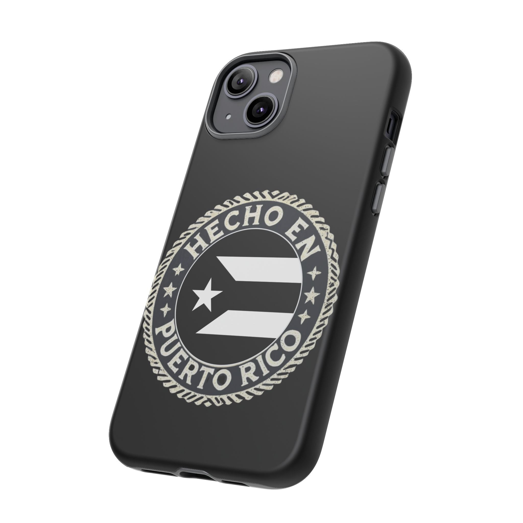 Hecho en Puerto Rico Phone Case  Puerto Rican Flag Emblem Tough Protective Cover