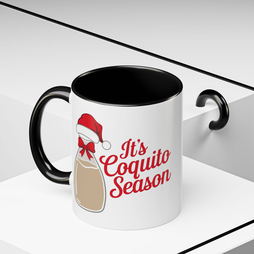 Herencia de Puerto Rico Mug Coquito Season Accent Mug Festive Holiday Coffee Cup