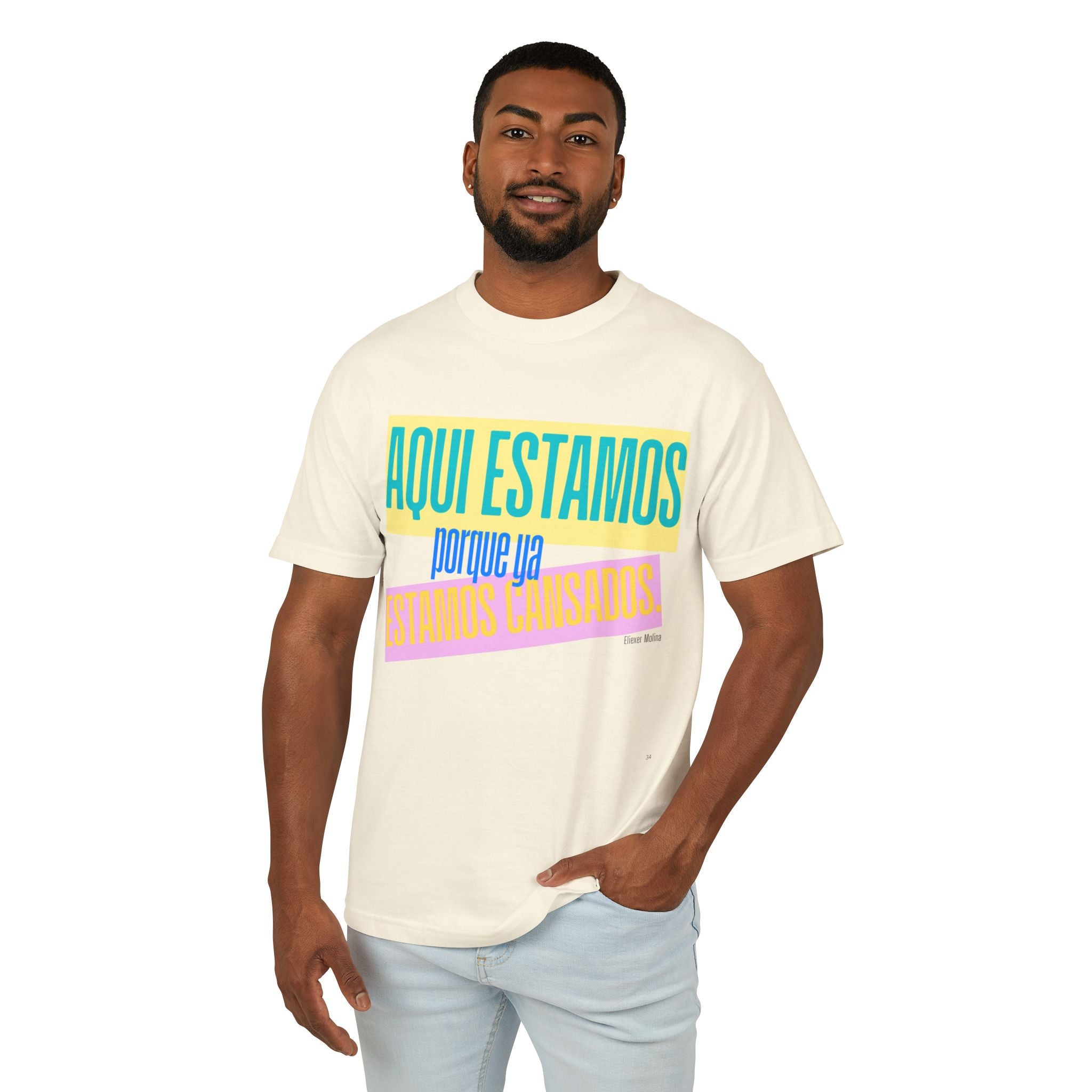 T-Shirt  "Aquí Estamos porque ya estamos cansadas" Spanish Graphic Tee