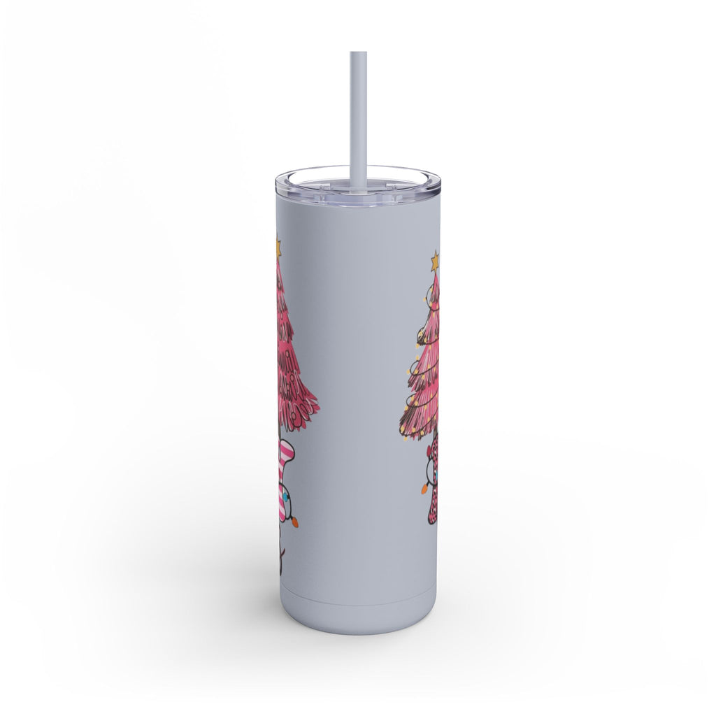 Christmas Tree Tumbler - 20oz Skinny Matte Drinkware Christmas gift mug