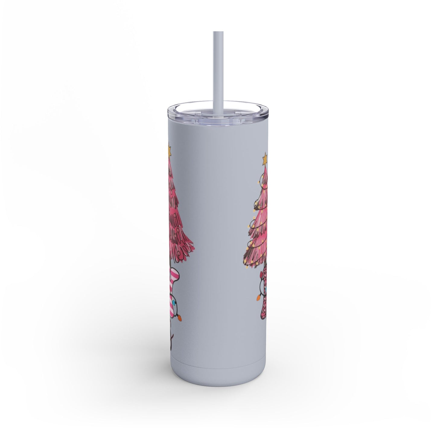 Christmas Tree Tumbler - 20oz Skinny Matte Drinkware Christmas gift mug
