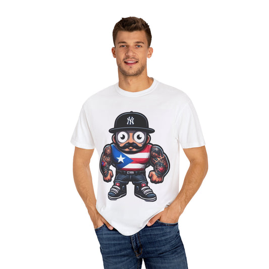 ORGULLO BORICUA Boricua Vibes: Wear Your Puerto Rican Pride Unisex Garment-Dyed T-shirt