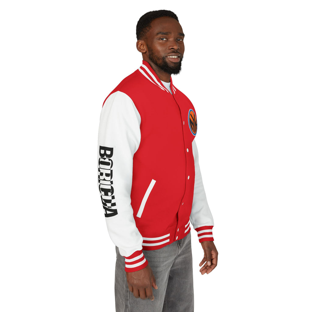 Basketball-Inspired Letterman Jacket — Men's Retro Varsity Sports Jacket Jose AlvarTribute Varsity Jacket